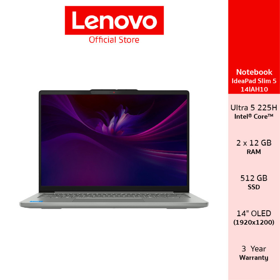 Lenovo Ideapad Slim 5 14IAH10(83NC0019TA)Notebook Intel Core Ultra 5 225H 24GB SSD 512GB 14" OLED