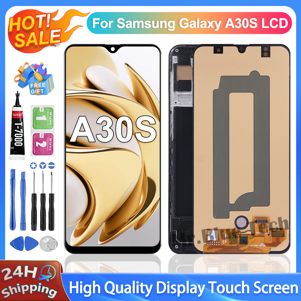 สําหรับ Samsung Galaxy A30S จอแสดงผล LCD SM-A307F SM-A307FN Digitizer ชุดหน้าจอสัมผัสเปลี่ยน