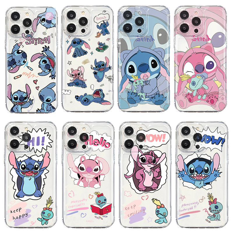 น่ารัก Stitch Angel วาดสําหรับ OPPO Reno 14 Pro 5G 14f 13f 13 A5 PRO A5X A5 5G 14PRO shell ซิลิโคนนุ่มใส