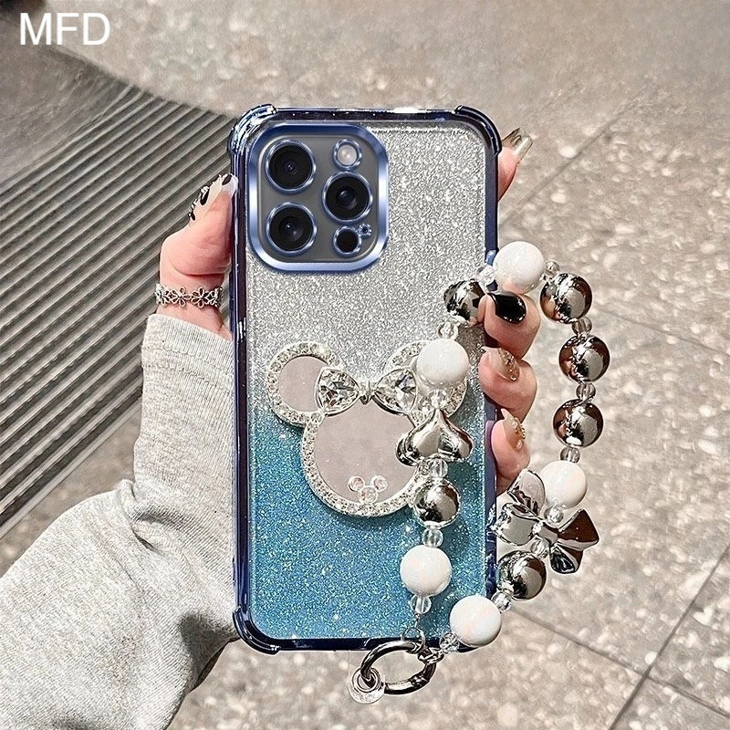SAMSUNG เคสโทรศัพท์สําหรับSamsung A06 A05 A04 A03 A02 A03S A02S A12 A22 A71 A51 A31 A50 A30S A50S A30 A20 A21S A20S 4G 5Gกันกระแทกฝาหลังสร้อยข้อมือลูกปัดนุ่ม