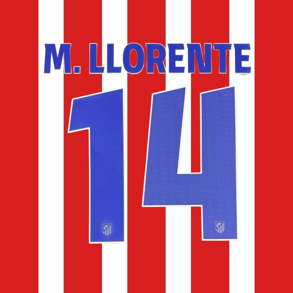 อย่างเป็นทางการ M.LLORENTE 14 Cup UCL 2025-26 Atletico Madrid Home PRINT