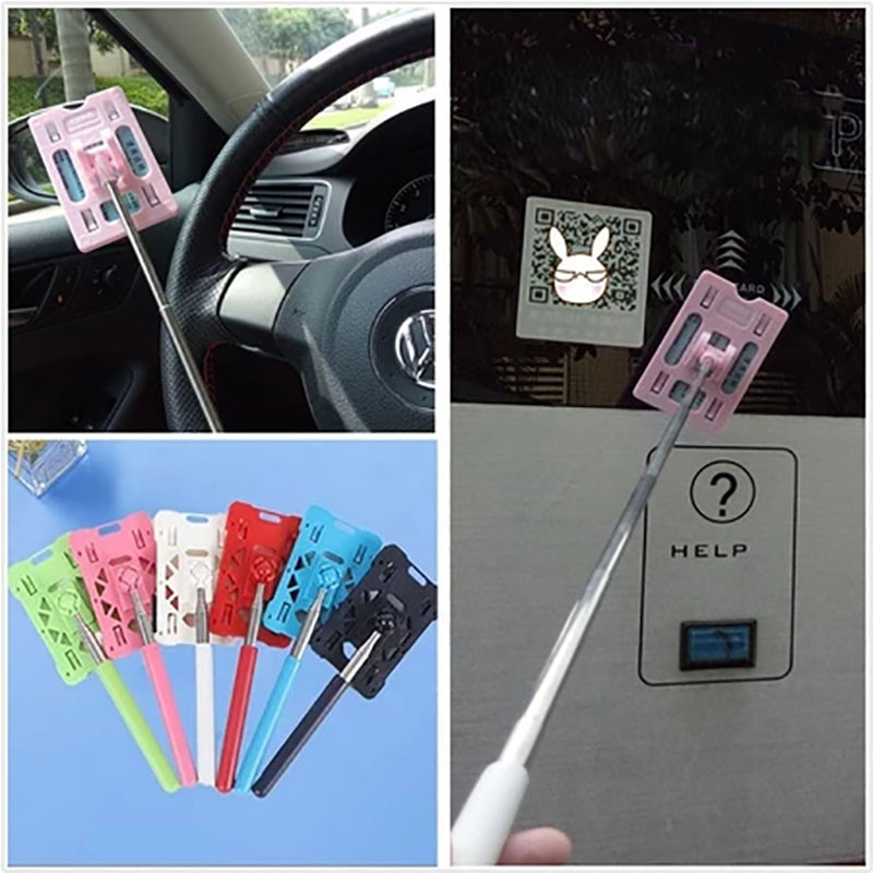 PARKHOR E-Toll Stick/Toll Stick/Portable Stainless Telescopic Tongtol E-Toll Card Tongtol
