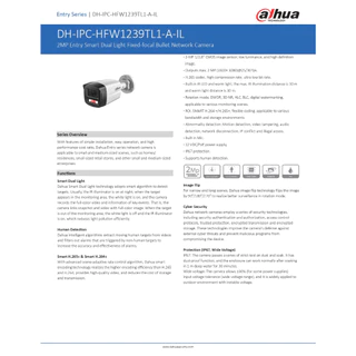 DAHUA กล้องวงจรปิด PoE 2MP มีไมค์ในตัว Smart Dual Light รุ่น IPC-HFW1239TL1-A-IL - แบบเลือกซื้อ