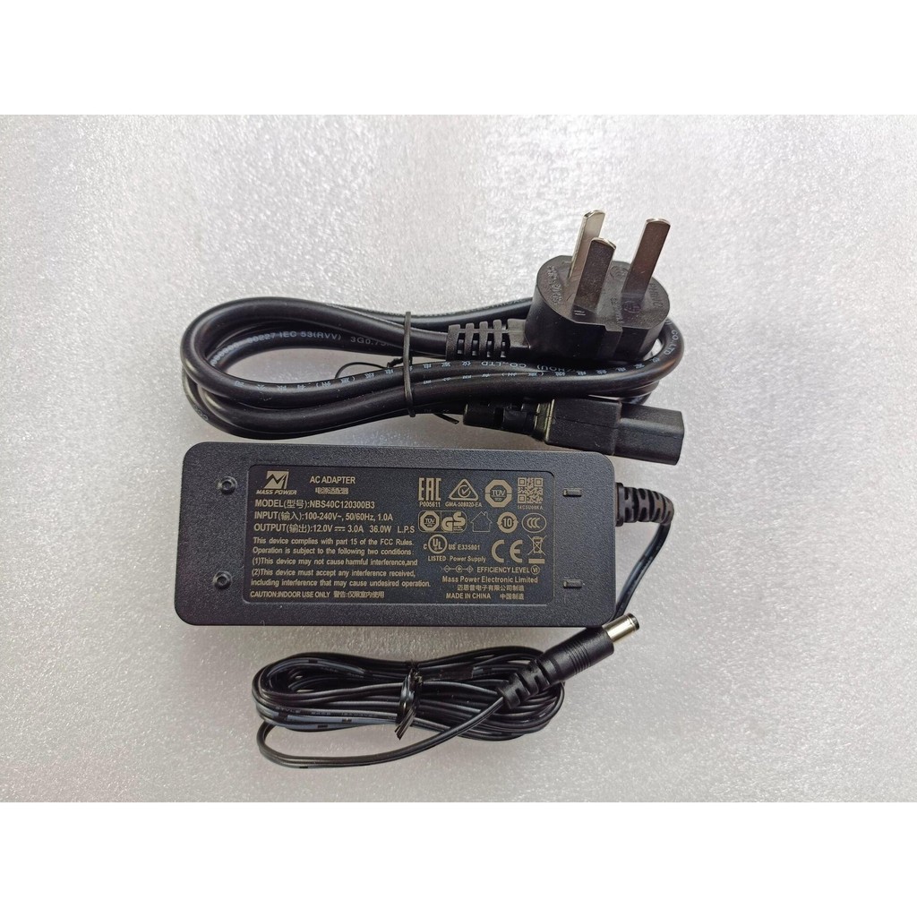 หม้อแปลง Mespu 12V3A NBS40C120300B3 ปลั๊กซัพพลาย 5.5 * 2.1MM