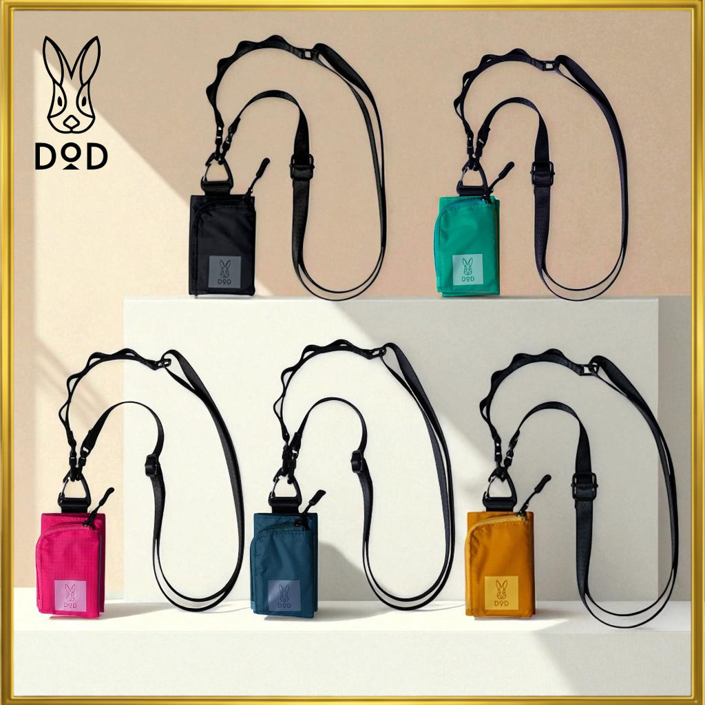DOD Usabeni Mini Wallet Trifold Wallet Unisex Outdoor Hands-Free Strap BG1-999-YL