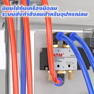 grenebo สายPU สายลม สายพ่นหมอก 100M ท่อหนา ความยืดหยุ่นสูง ทนแรงดัน ป้องกันการระเบิด ใช้ในอุปกรณ์โรงงานอุตสาหกรรมยานยนต์
