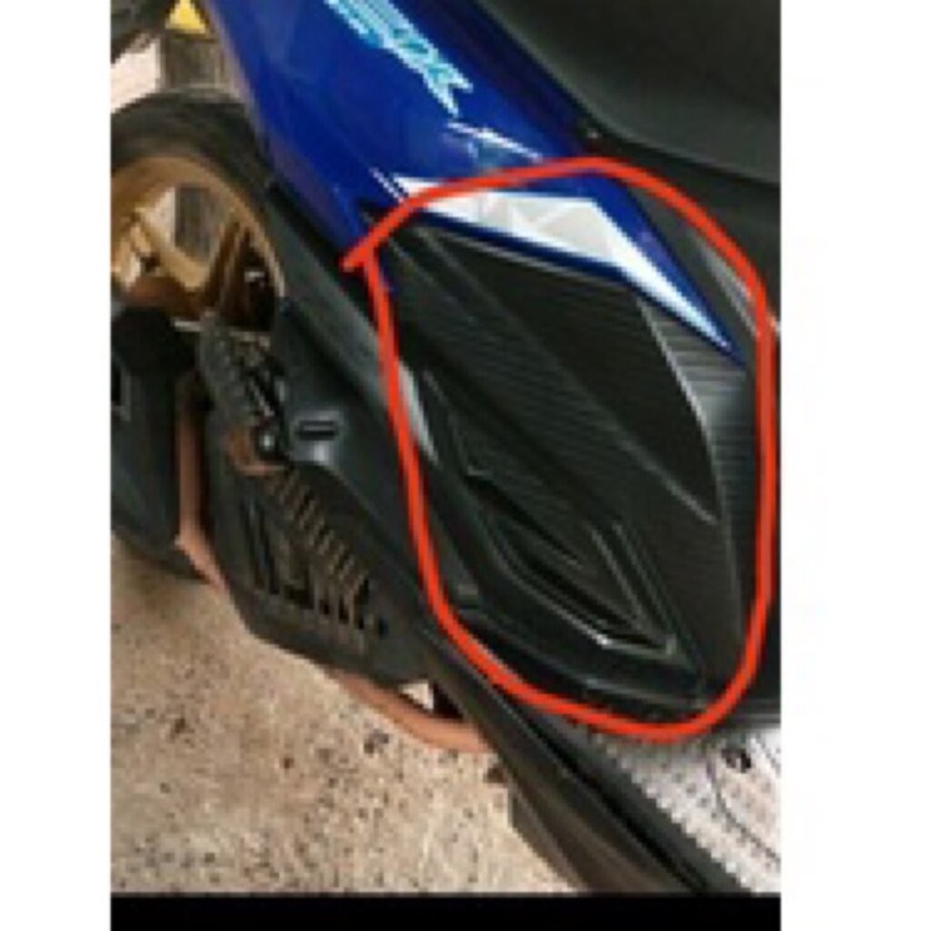 ชิ้นดำ Click 125i LED ชิ้นต่อชุดสี แท้เบิกศูนย์ Honda สำหรับ คลิก 125i รถปี2015-2017 ขายเป็นคู่ ซ้าย