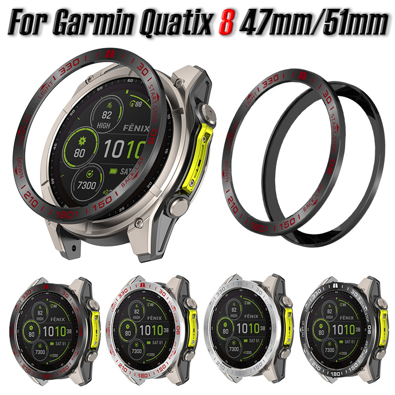 เคสสําหรับ Garmin Quatix 8 47 มม.51 มม.ป้องกันสแตนเลสกันชนป้องกันสําหรับ Quatix 8 อุปกรณ์เสริม