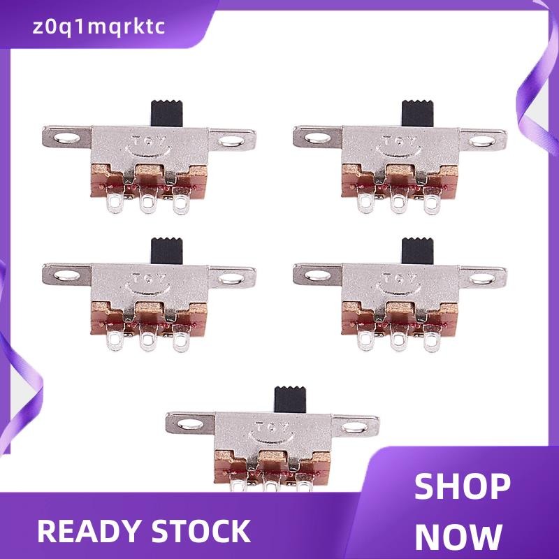 z0q1mqrktc 5 ชิ้น x เปิด-ปิด 2 ตําแหน่ง SPDT 1P2T แผง Mini Slide Switch Solder Lug SS12F15G3