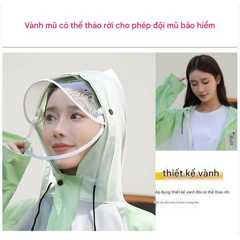 ชุดเสื้อกันฝนสตรีแขนยาวสไตล์ทันสมัยสีตัดกัน thumbnail 6