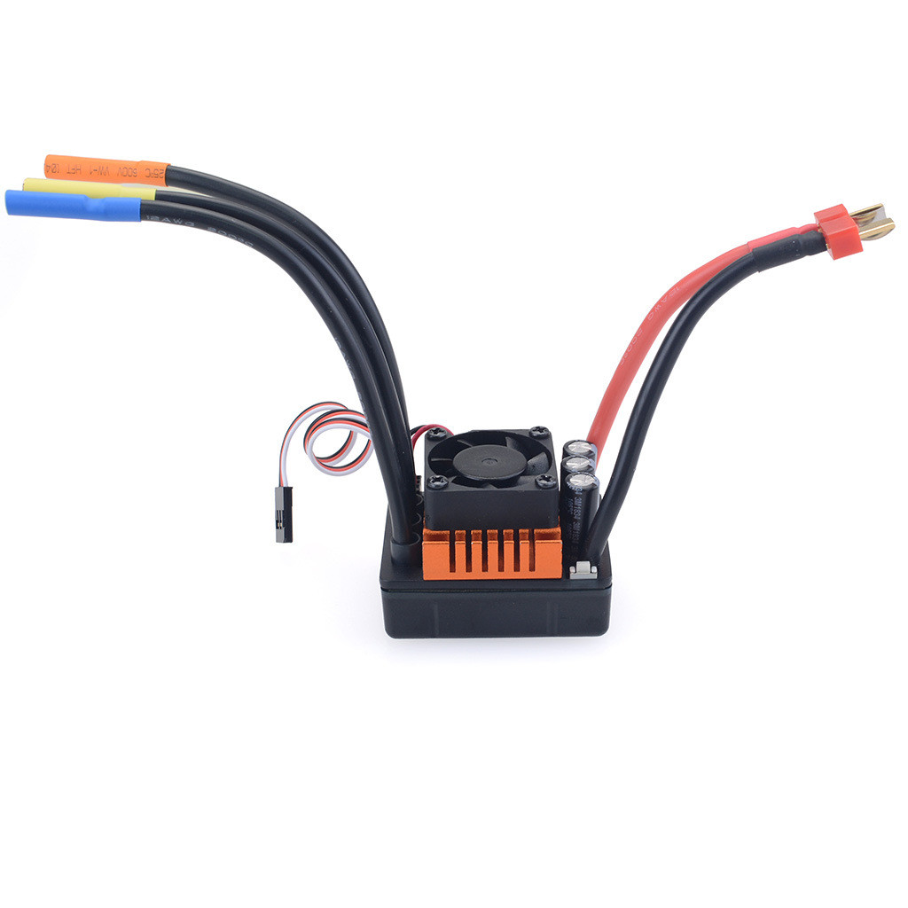 ZD Racing 120A ESC ไร้แปรงถ่าน ESC 120A สีส้ม จับคู่แบตเตอรี่ลิเธียม 3S 4S ได้