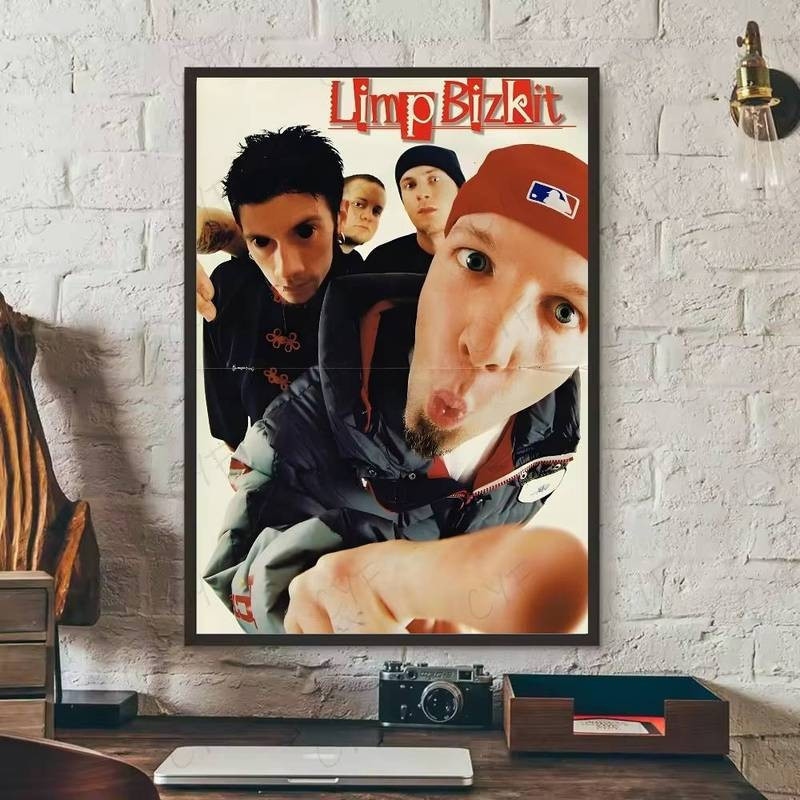 โปสเตอร์ L-Limp Band Bizkit ศิลปะ HD ศิลปะผนังเหนียวและกันน้ําสําหรับห้องนั่งเล่น ห้องนอน บาร์ในบ้าน ตกแต่งความงาม - รูปที่ 3