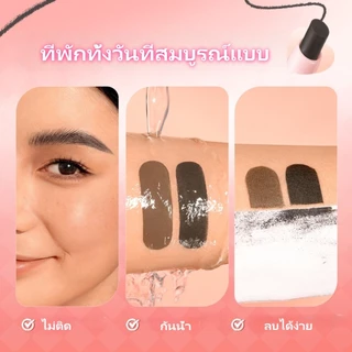 ✨ดินสอเขียนคิ้ว 2 หัว PINKFLASH 2 ชิ้น พร้อมแปรงปัด นุ่ม เนียน กันน้ำ กันเหงื่อ ติดทนนาน เขียนง่าย เป็นธรรมชาติ (SPRING)