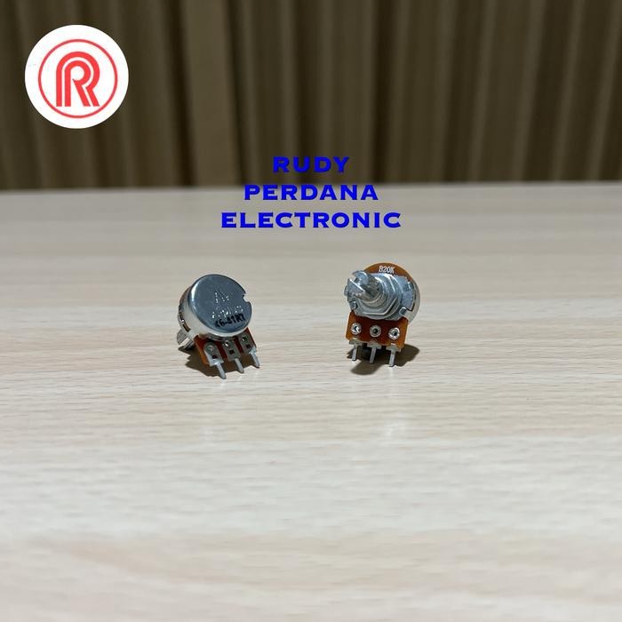 ZL99 POTENSIO 20K 20K OHM Ω MONO ROTARY CLICK SHORT AS A-PLUS APLUS ALPHA