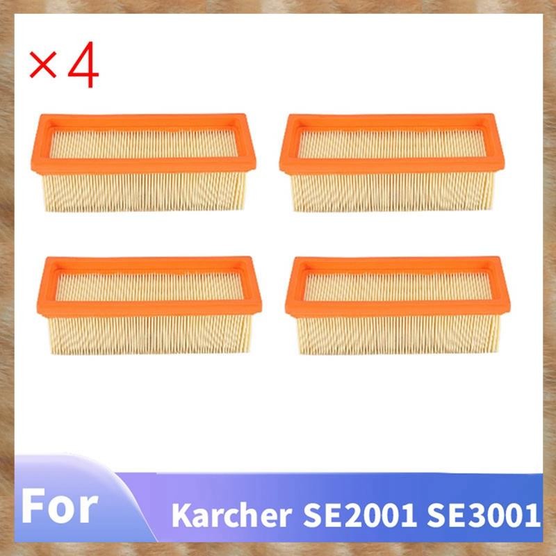 [KYG] ตัวกรองเครื่องดูดฝุ่น 4 ชิ้นสําหรับ SE2001 SE3001 SE5.100, SE6.100, 2501, 2701, 2801, K3001 6.