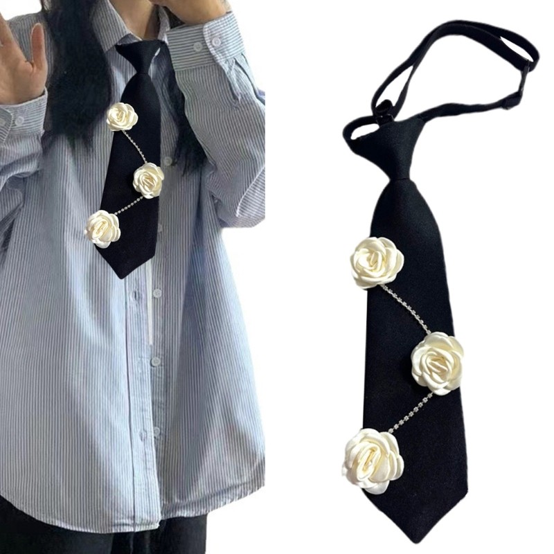 BTF Glinting Rhinestones Choker สร้อยคอคริสตัลเนคไทสําหรับผู้หญิงสําหรับงานแต่งงานและเพื่อนเจ้าสาวเค