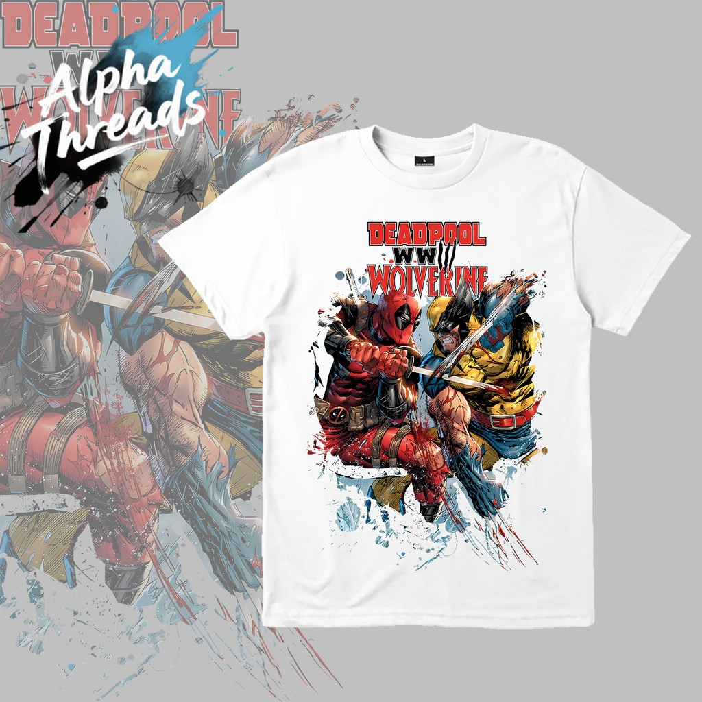 (จัดส่งตลอด 24 ชั่วโมง)Alpha Threads Clothing Deadpool & Wolverine - 2024 American Superhero Movies 