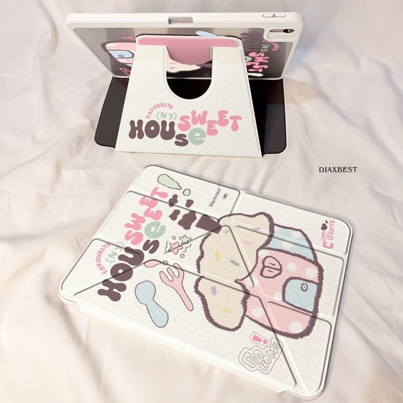 Y พับสีชมพู House อะคริลิคสําหรับ Honor 10 12.1 2025 กรณีแท็บเล็ตสําหรับ X9a X9Pro V9 11.5 นิ้วสําหร