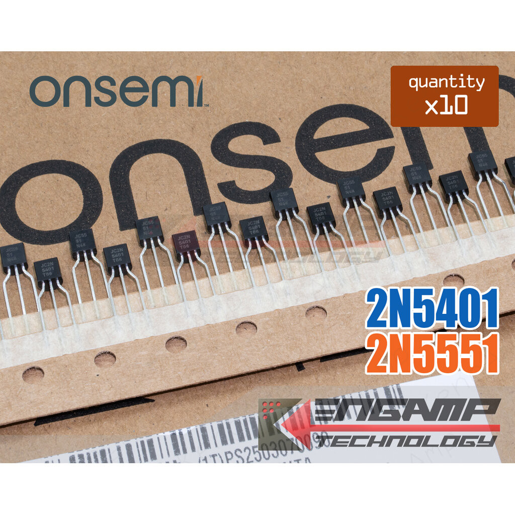 (มีตัวเลือก) [TR] 2N5401หรือ 2N5551 ONSEMI PNP NPN 0.6A 160V