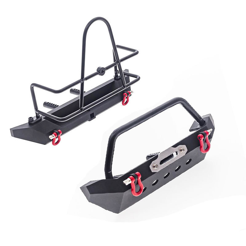 1/10 จําลองรถปีนเขา Wrangler กันชนหน้ากันชน SCX10 90046 TRX4 สามารถติดตั้ง Winch scx10