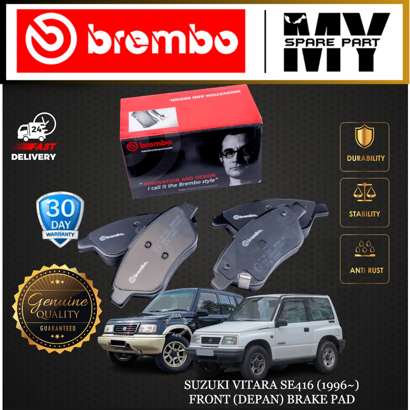 SUZUKI VITARA SE416 (1996~) ผ้าเบรคหน้า BREMBO