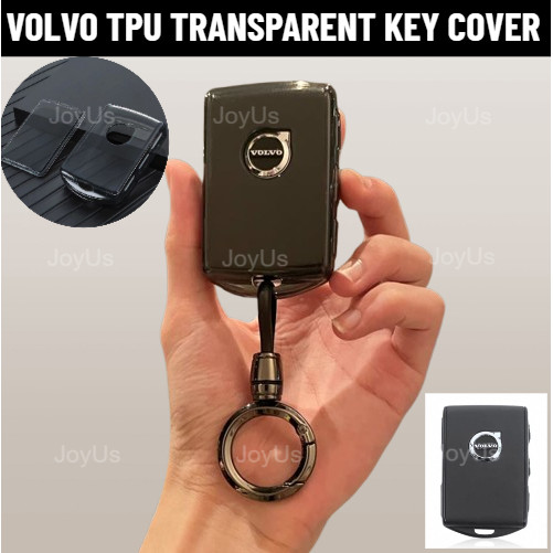 Volvo XC60 XC90 XC40 ชาร์จใหม่ได้ C40 S60 V60 S90 V90 TPU ฝาครอบกุญแจโปร่งใส Volvo XC60 XC90 XC40 ฝา