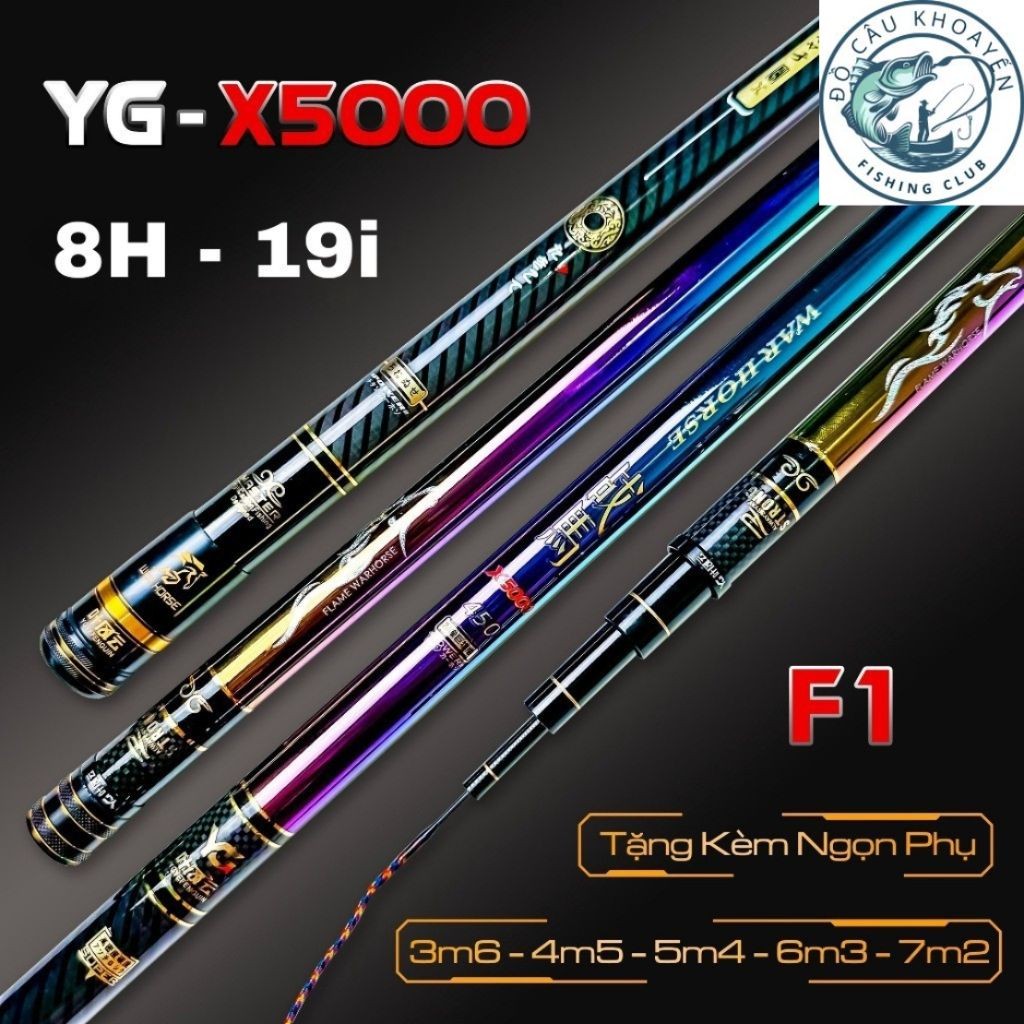 YG X5000 8H เบ็ดตกปลา เชี่ยวชาญในการล่าสัตว์ปลาขนาดใหญ่โหลดปลายเสริมจากร้าน binhbb59