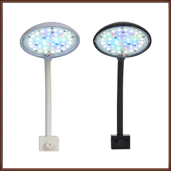 Jaz ไฟตู้ปลา LED, ไฟตู้ปลาแบบหนีบพร้อมลูกปัด LED 48 ดวง, การตั้งค่าคอนโทรลเลอร์อัจฉริยะ, ตู้ปลาขนาดเล็ก USB