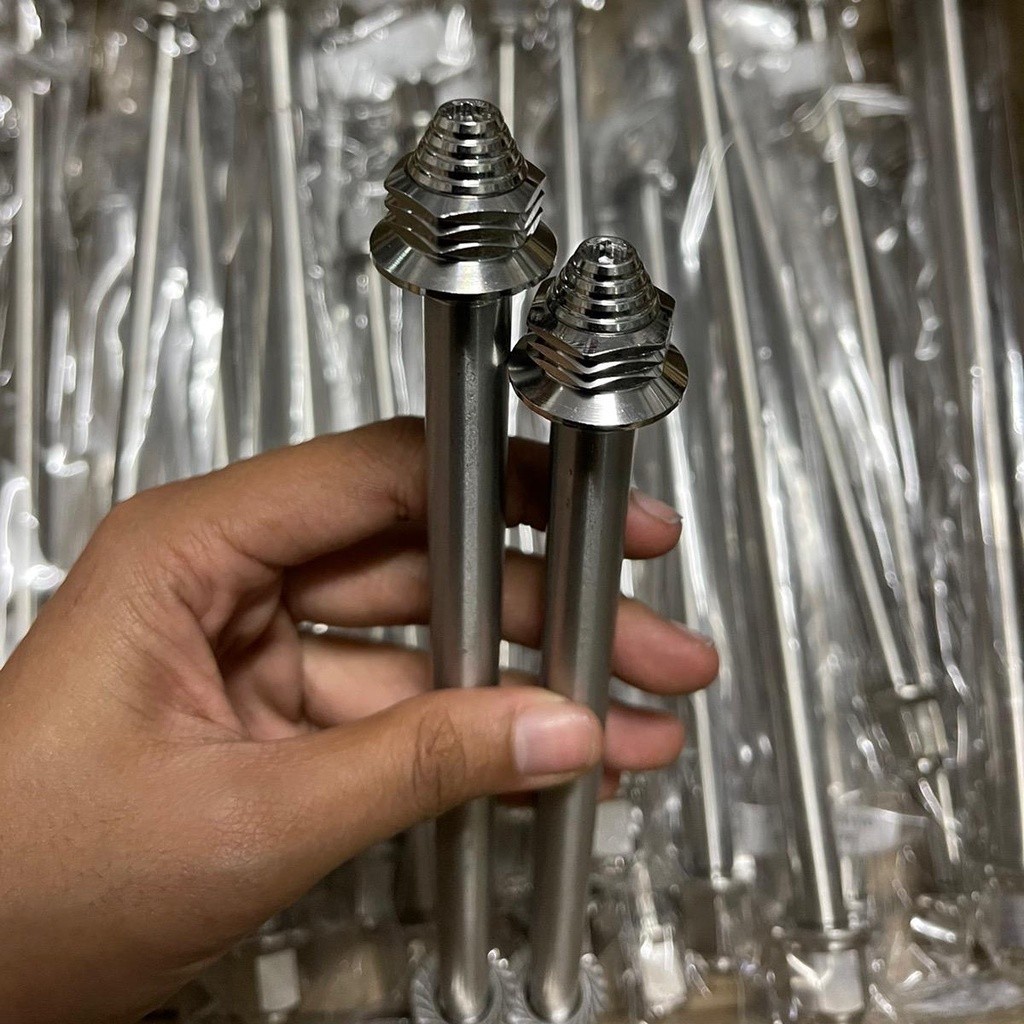 แกนล้อหน้า แกนล้อหลัง เลส ลายก้นหอย WAVE / KR / MIO ขายแยก // HATYAI789