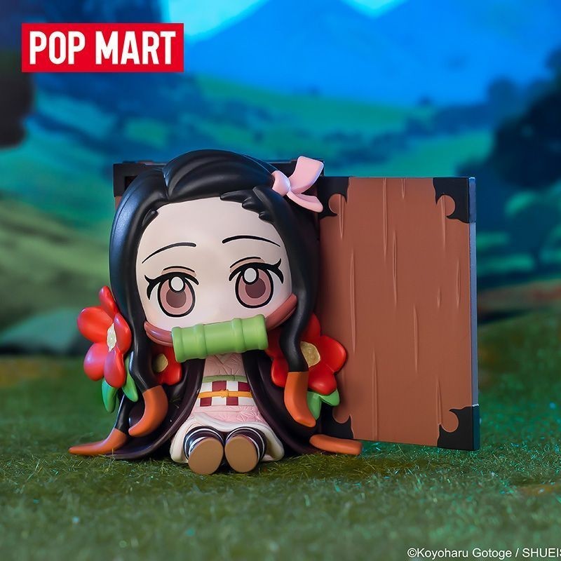 【พร้อมส่ง】popmart demon slayer P POPMART POPMART Demon Slayer Birth Flower Series ยืนยันรูปของขวัญอิ