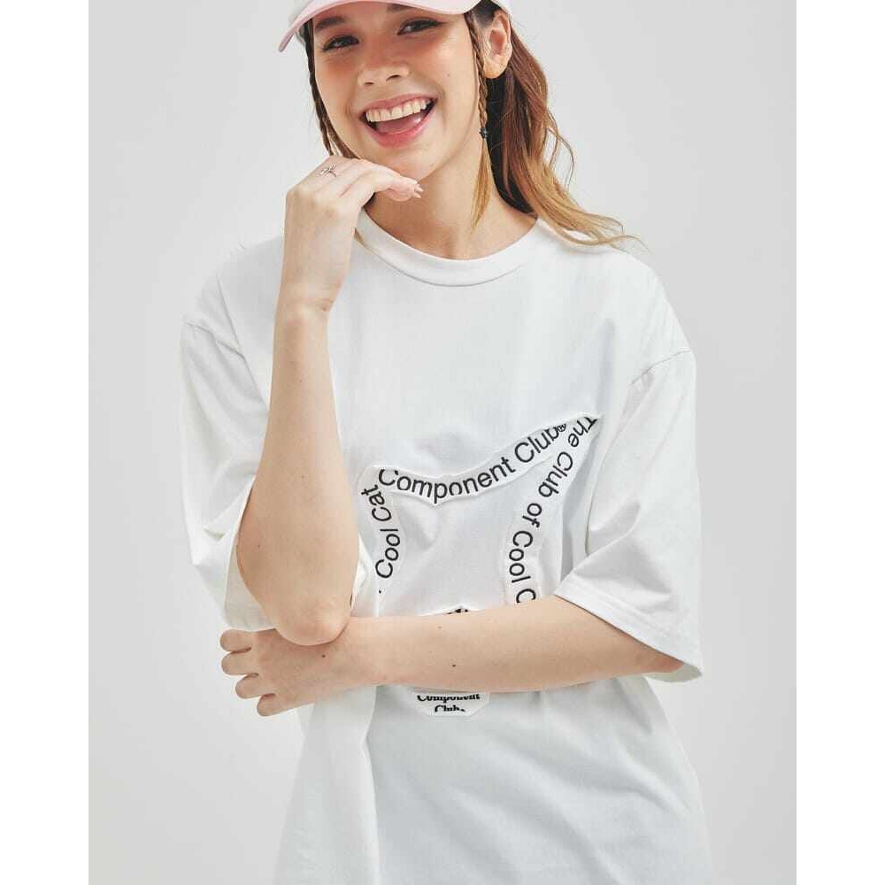 2024 ผ้าฝ้ายใหม่พิมพ์ T-shirt COMPONENT CLUB TWINKLE EYES T-SHIRT s-5xl