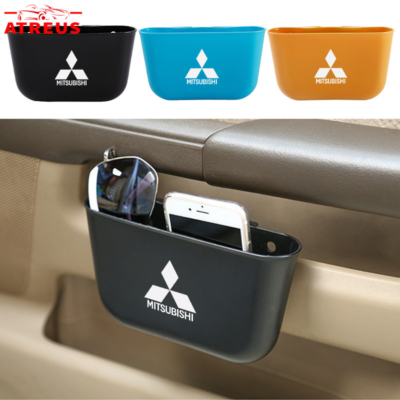 Mitsubishi ถังขยะในรถยนต์ ถังขยะในรถ ถังขยะรถยนต์ กล่องแขวนอเนกประสงค์ในรถ ที่วางและเก็บของในรถยนต์ ถังขยะในรถติดรถ สำหรับ Mitsubishi Xpander Cross Triton Grandis Attrage Mirage Outlander Xforce Pajero Sport ASX
