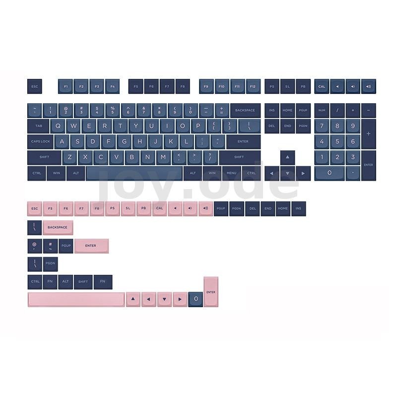 Skyloong 146 คีย์ Keycaps ชุด GK5 โปรไฟล์ PBT สีตัดกันชุดหมวกกุญแจเหมาะสําหรับ 61/68/84/87/96/980/10