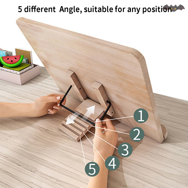 [PE] ที่วางอ่านหนังสือแบบปรับได้ แท็บเล็ต Cook Home Study Room Book Holder ขาตั้งแบบพับได้ TH
