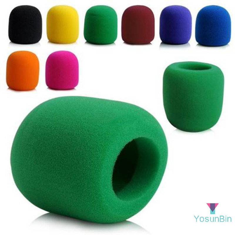 โยซันบิน] 10สีมือถือไมโครโฟนไมค์ย่างกระจกหน้ารถลมโล่ฟองน้ําโฟมปกใหม่
