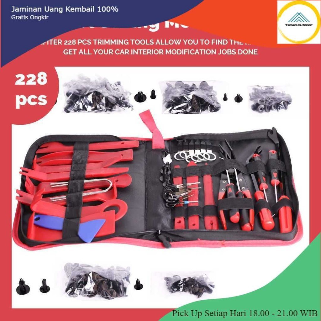 TO - OOTO LARATH ชุดเครื่องมือซ่อมแซมแดชบอร์ดรถยนต์เครื่องมือกําจัด Trim 228 in 1 - LTR28