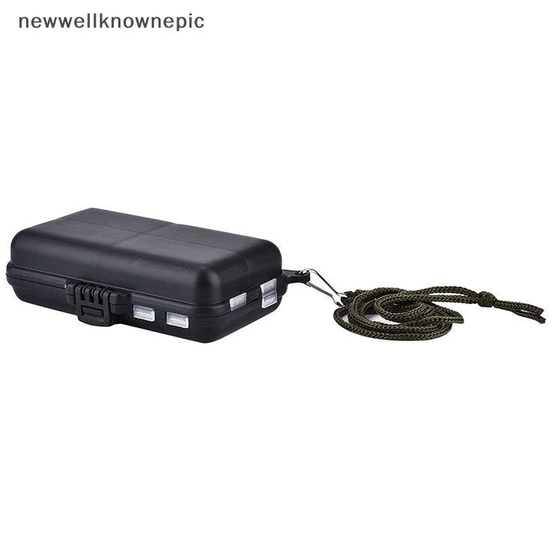 ใหม่wellknownepic Mini Storage Case Double Layer ที่ถอดออกได้ตกปลากล่องช้อนตกปลาตะขอเหยื่อกล่องเก็บอุปกรณ์ตกปลา TH
