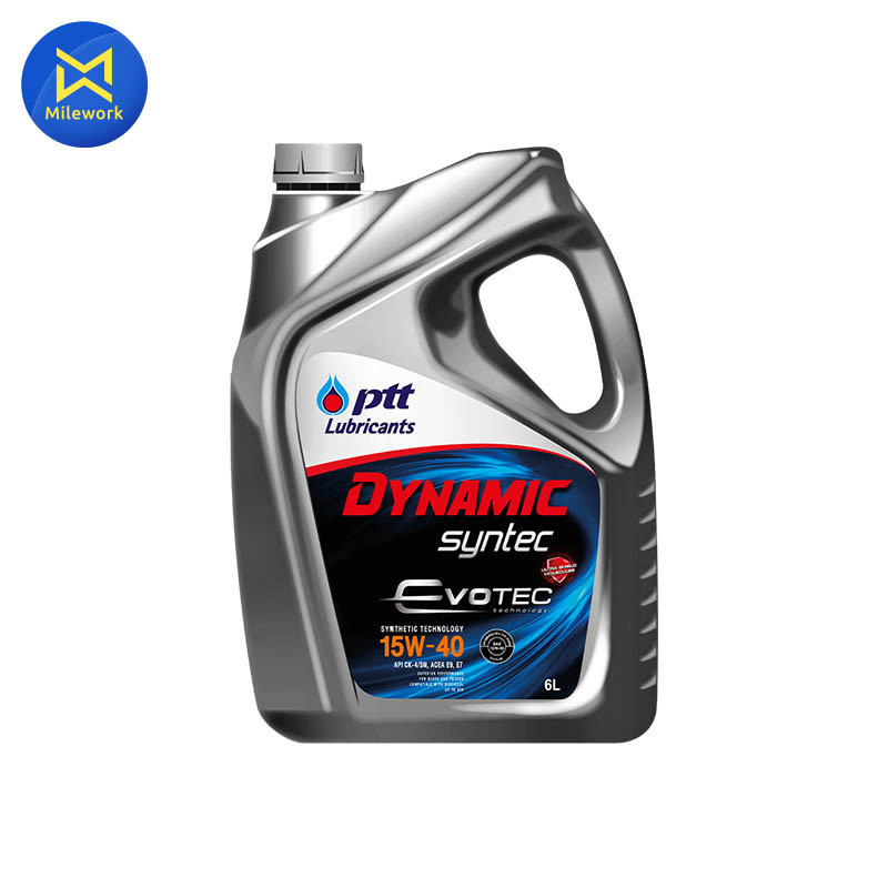 น้ำมันเครื่อง PTT DYNAMIC SYNTEC (15W-40) 6Lแถม1L (406741)