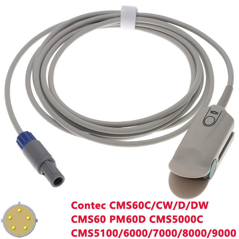 เข้ากันได้กับเซ็นเซอร์ Spo2 ของ Contec CMS60C/CW/D/DW CMS60 PM60D CMS5000C CMS5100 CMS6000/7000/8000