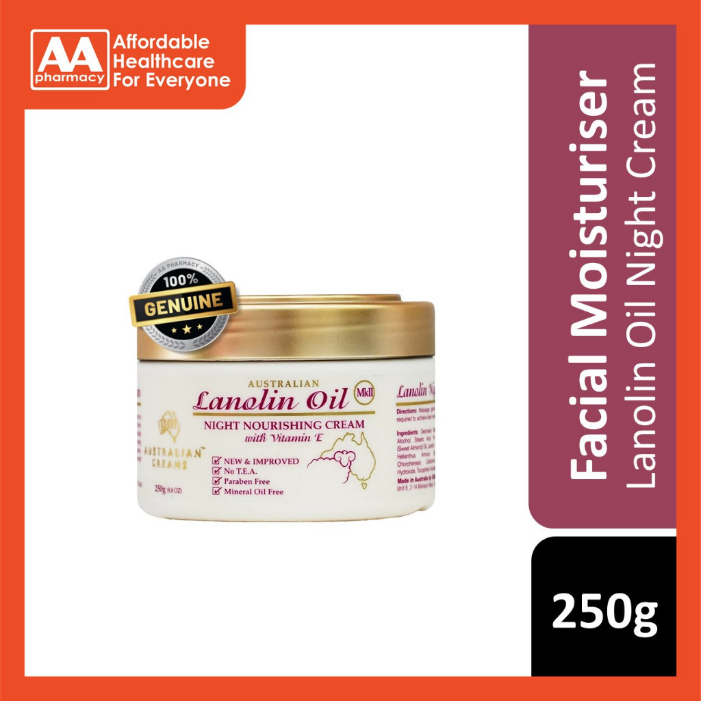 G&m Australian Creams Lanolin Oil Night Cream 250g