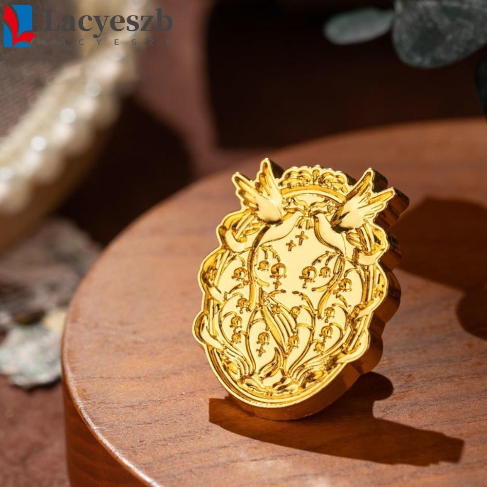 Lacyeszb Rose Sealing Wax Seals Head, DIY Tool สไตล์ยุโรป Retro Sealing Wax Stamp Head, คลาสสิกเกล็ดหิมะดอกไม้ผีเสื้อ Wax Seal Stamp หัวโพลีรูป