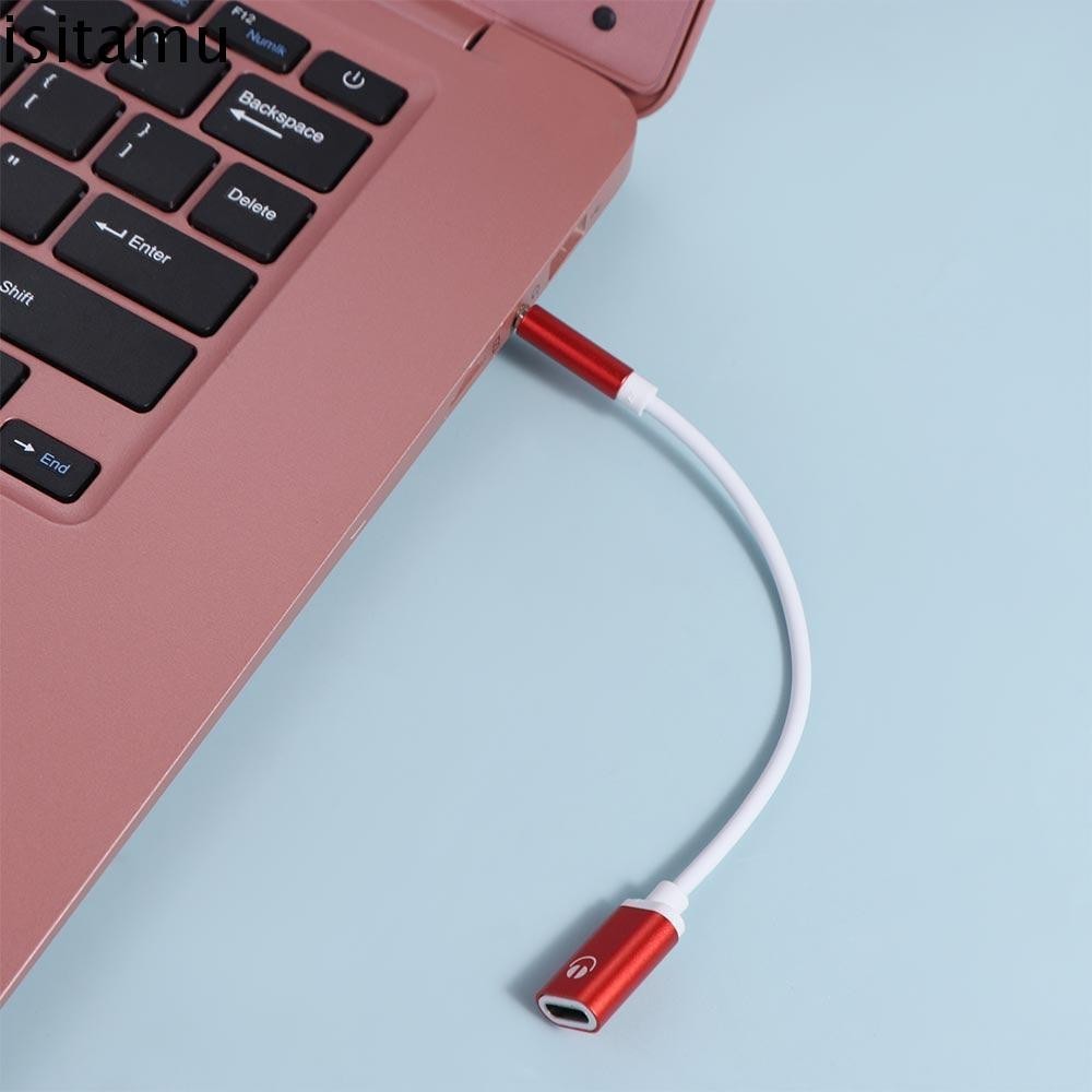 Isitaft ตัวแปลง Type-C ตัวผู้ 3.5 มม., ตัวแปลงแจ็ค Type C ตัวเมีย Type-C ถึง 3.5 มม., แปลงสายเคเบิล 