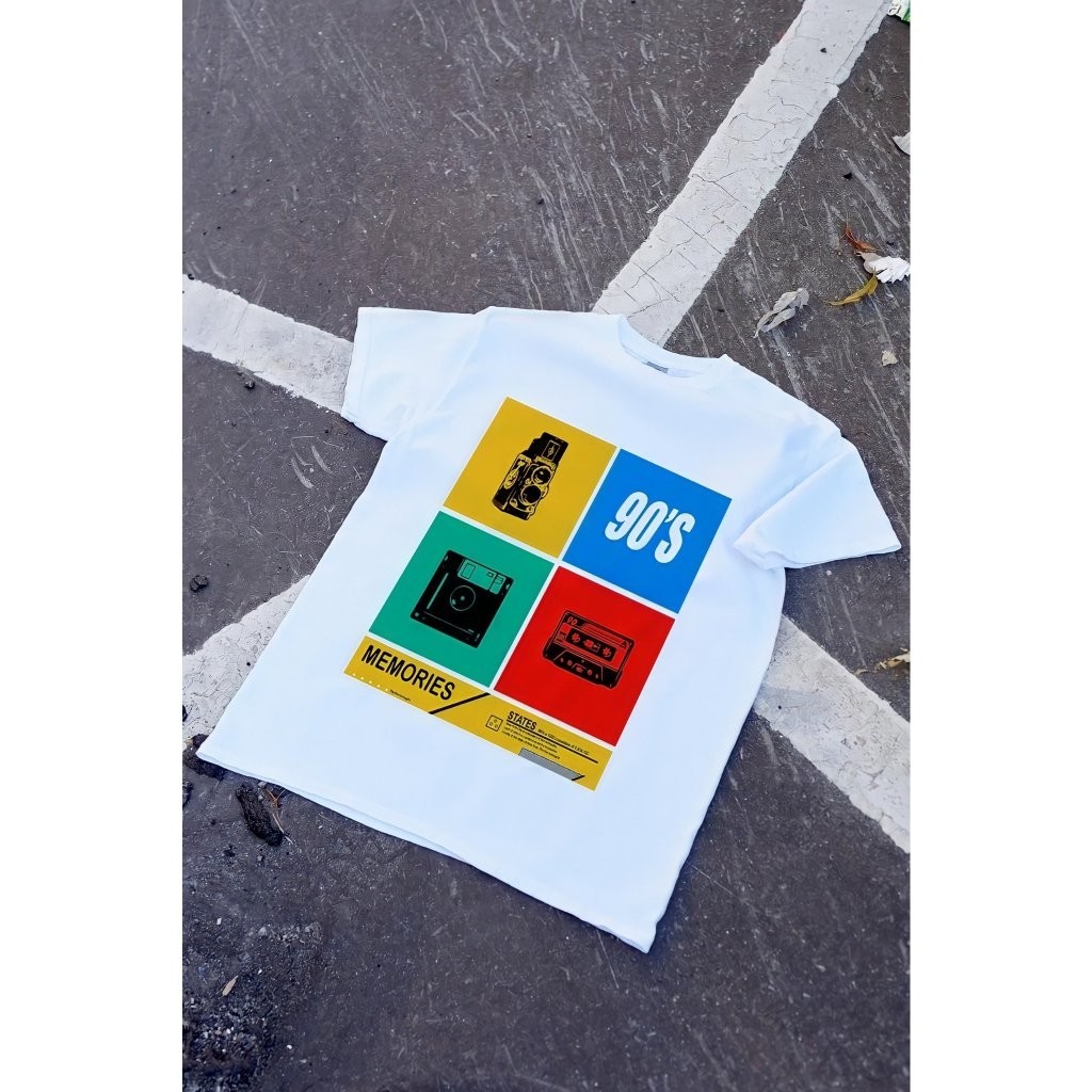 (พร้อมส่ง) เสื้อยืด 90’S SQUARE - ผ้า Cotton100%S-5XL