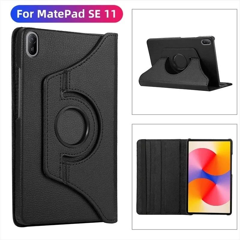 เคสหมุนได้ 360 องศาสําหรับ Huawei MatePad SE 11 นิ้วสําหรับ Huawei MatePad SE กรณี 11 นิ้ว 2024 AGS6-W09 หนังแท็บเล็ตกรณี