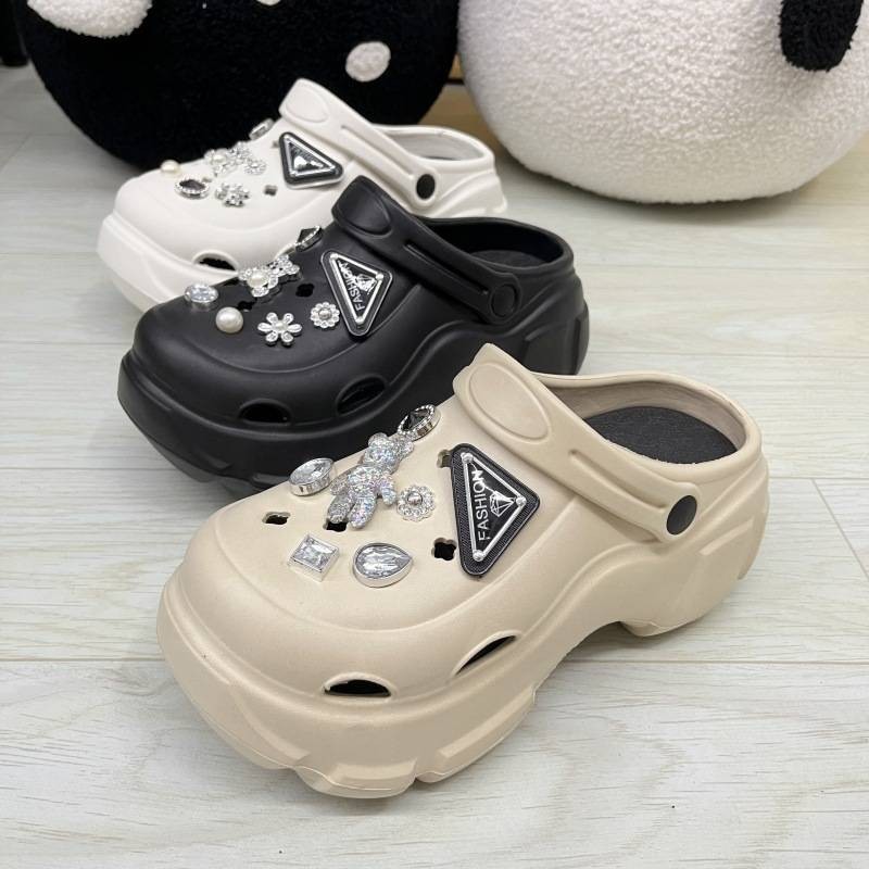 🍓EnJoy🍓 พร้อมส่ง (TO-8388/DOLL-1) (ขายแยกกัน)รองเท้าหัวโต แฟชั่น แตะแบบสวม เสริมส้น สูง 2 cm จิ๊บบิทตัวติดรองเท้า - รูปที่ 2