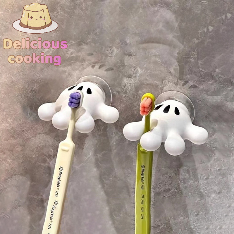 [ทําอาหารอร่อย] ใหม่อะนิเมะปาล์มผู้ถือแปรงสีฟัน น่ารัก ชั้นวางถ้วยห้องน้ําห้องครัวห้องสายเคเบิลข้อมูลชั้นเก็บอุปกรณ์เสริมบ้าน [ใหม่]