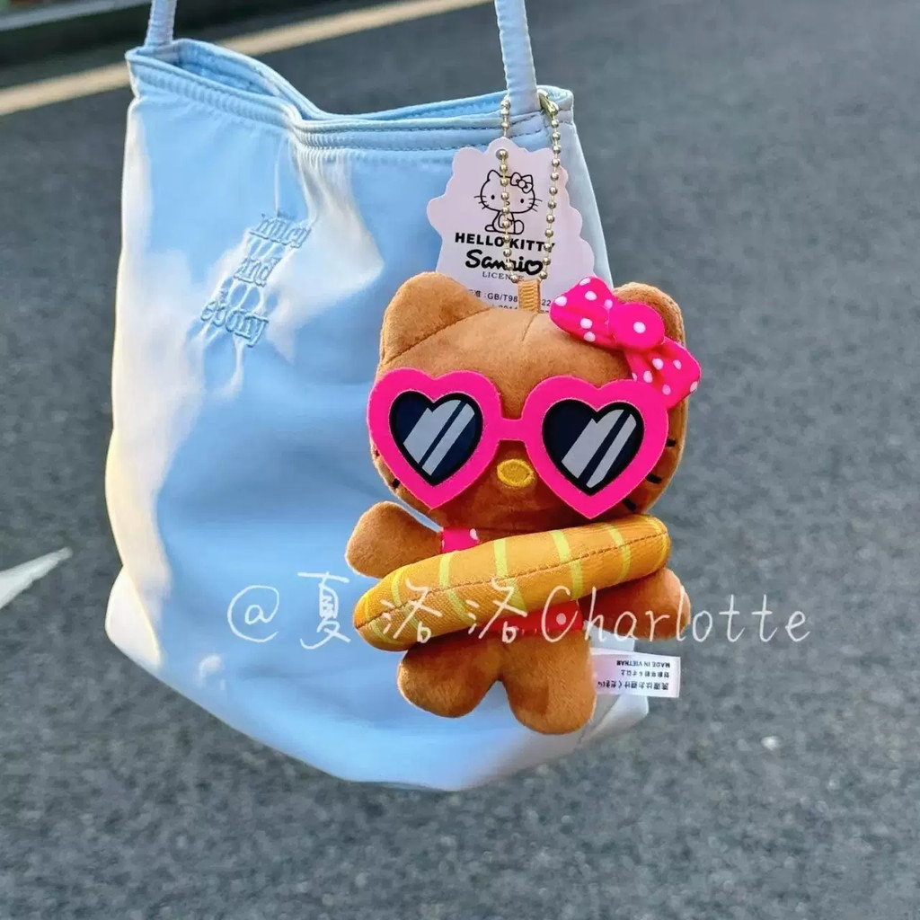 Hawaiii แว่นตากันแดดแหวนว่ายน้ํา hellokitty กระเป๋าจี้ฤดูร้อน Sun-dried ตุ๊กตาเครื่องประดับขนาดเล็กกระเป๋านักเรียนพวงกุญแจ