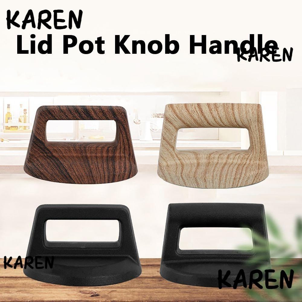 Karen หม้อกระทะฝาปิด Universal เปลี่ยนชิ้นส่วนเครื่องครัวในครัวฝาครอบมือจับลูกบิด