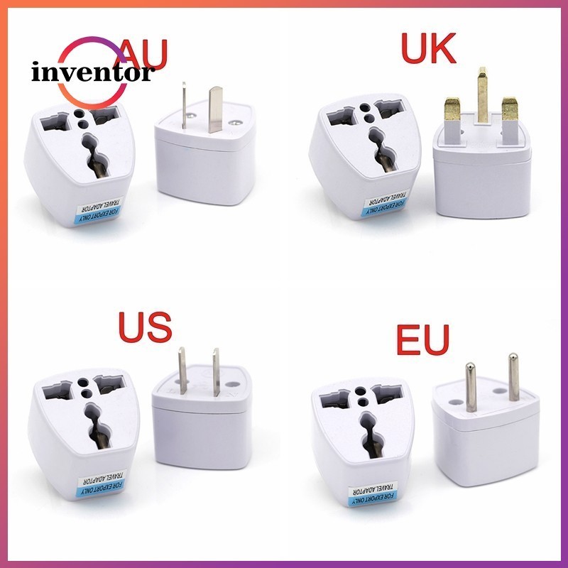 1pc Universal US UK AU ไปยัง EU ปลั๊ก USA ถึง Euro ยุโรป Travel Wall AC Power Charger Outlet อะแดปเตอร์แปลง 2 รอบ Pin ซ็อกเก็ต