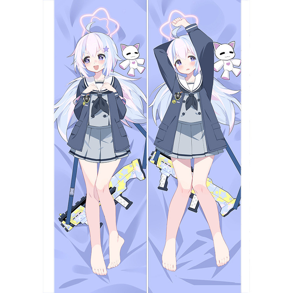 อะนิเมะตกแต่งหมอน Blue Archive Uzawa Reisa Dakimakura Waifu ปลอกหมอน 2 ด้านพิมพ์กอดเบาะรองนั่งของขวั